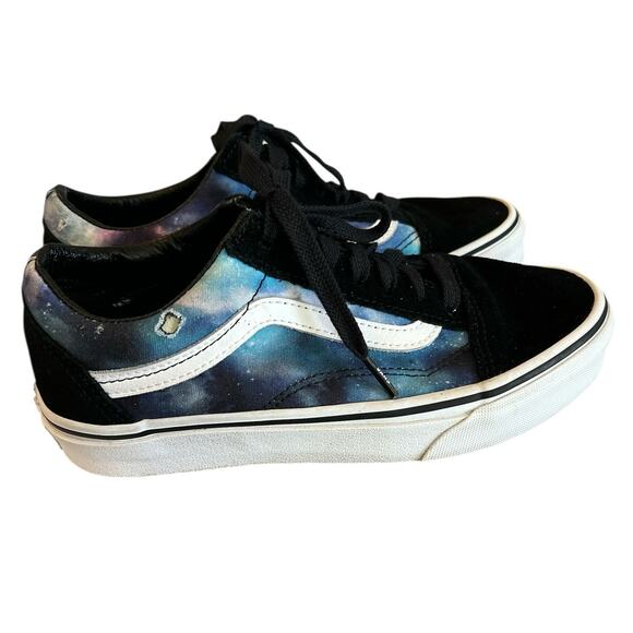 VANS Unisex Old Skool Galaxy and Black Skate Shoes Men Size 4.5 Women Size 6 - Picture 3 of 8